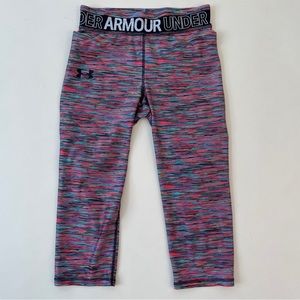 Under Armour Leggings Womens Small? Crop Capri Multicolor Pants Athletic Comfort